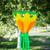 Yellow 38-inch Lotus Flower Windsock