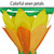 Yellow 38-inch Lotus Flower Windsock