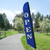 8-foot Heavy Duty Open Navy Double Sided Feather Banner