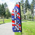 4-foot Heavy Duty Open Stars & Stripes Double Sided Feather Banner 4-foot Heavy Duty Open Stars & Stripes Double Sided Feather Banner