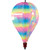 Striped Iridescent 10-panel Hot Air Balloon Spinner