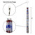 Patriot Sparkler Holographic Mylar Windsock Patriot Sparkler Holographic Mylar Windsock