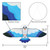 70-inch Blue Seabird Kite