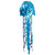 50-inch Blue Iridescent Jellyfish 3D Windsock