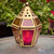 Pink & Yellow Mini Hex Tealight Lantern