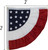 Patriotic Ruffle Corner Bunting - Set of 2