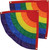 Rainbow Ruffle Corner Bunting - Set of 2