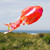 18" Orange Iridescent Jellyfish 3D Windsock