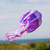 18" Purple Iridescent Jellyfish 3D Windsock