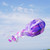 18" Purple Iridescent Jellyfish 3D Windsock