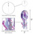 18" Purple Iridescent Jellyfish 3D Windsock