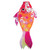 48" Iridescent Hot Damsel Fish Windsock