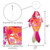 48" Iridescent Hot Damsel Fish Windsock
