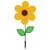12-inch Yellow Sunflower Spinner with Leaves