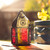 Yellow & Pink Mini Pentagon Tealight Lantern