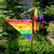 Rainbow Wind Sail Triple Wheel Spinner Rainbow Wind Sail Triple Wheel Spinner