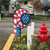 USA Flag Dual Spinner Wheels with Garden Flag