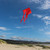 Red 77-inch Wave Delta Kite