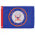 U.S. Navy Emblem Lustre 12x18 Grommet Flag