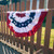 Pleated Fan Patriotic Bunting, 1.5' x 3'