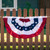 Pleated Fan Patriotic Bunting, 1.5' x 3'