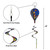 Spring Pansies 6-Panel Hot Air Balloon Spinner