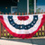 Pleated Fan Patriotic Bunting, 3' x 6'