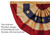 Pleated Fan Americana Bunting, 1.5' x 3'
