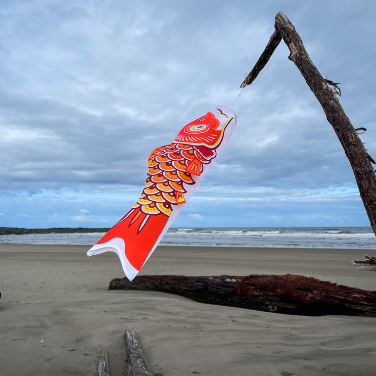 24-inch Orange Koi Windsock