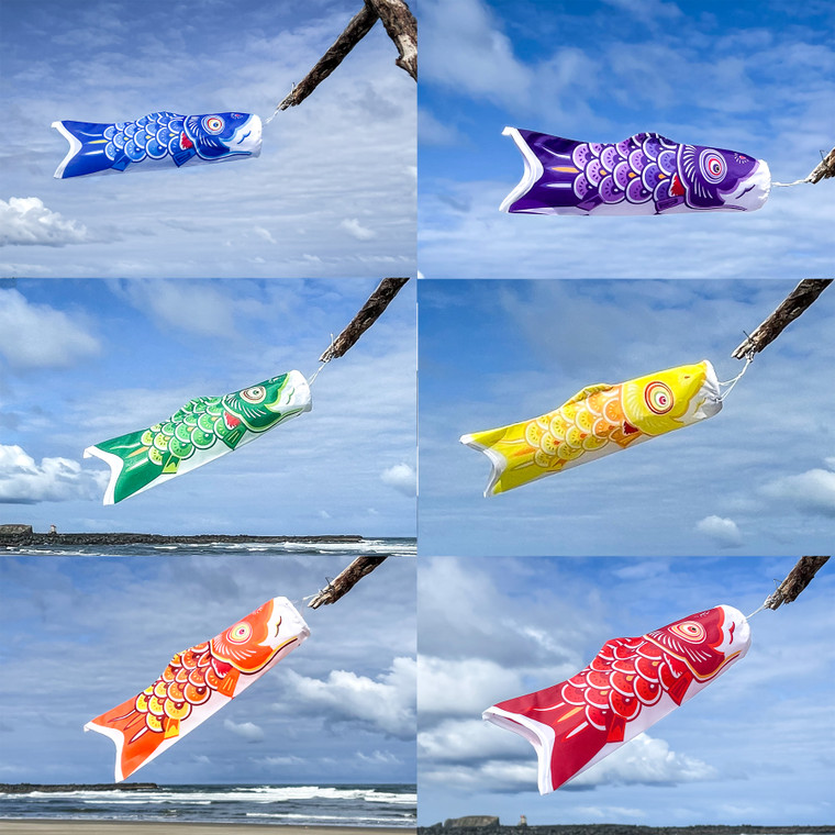 12-inch Koi Fish, 6PC Assorted Colors