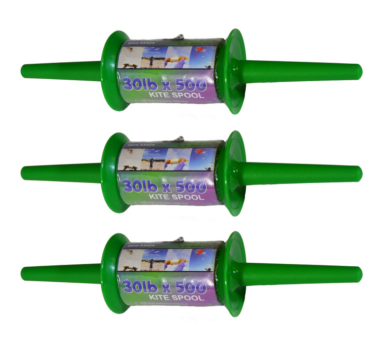 Kite Line on Spool - Twisted Line - 30# x 500' (3-Pack)