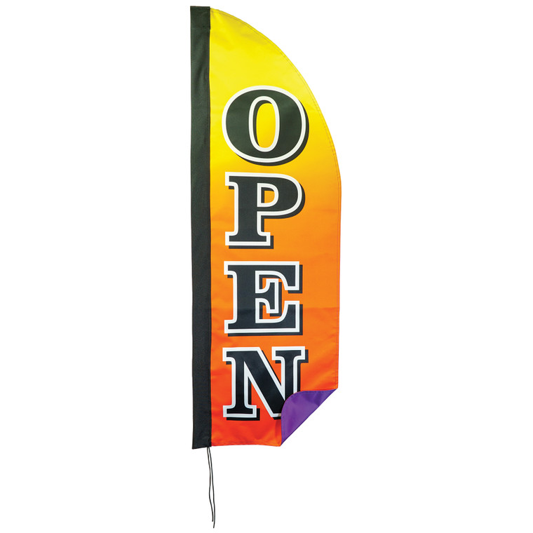 4' Heavy Duty Open Gradient Double Sided Feather Banner