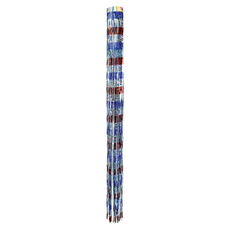 Patriot Sparkler Holographic Mylar Windsock