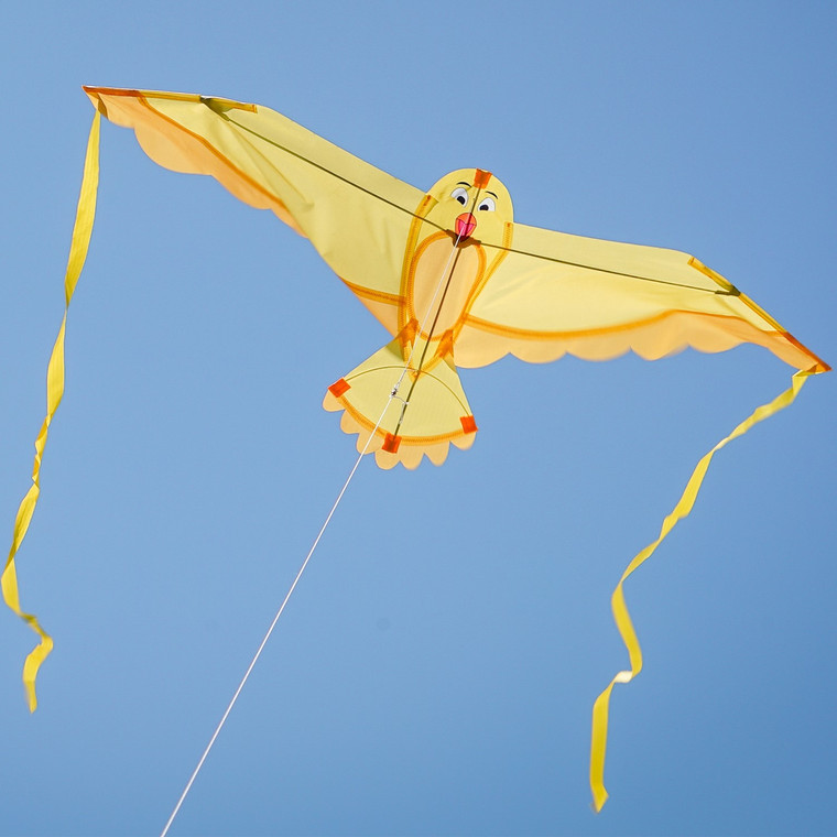 40" Yellow Bitty Bird Kite