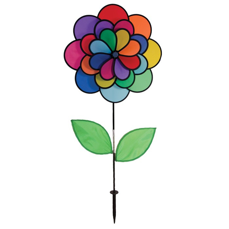 Flower Spinner - 19" 24 Petal Triple Wheel with Leaves