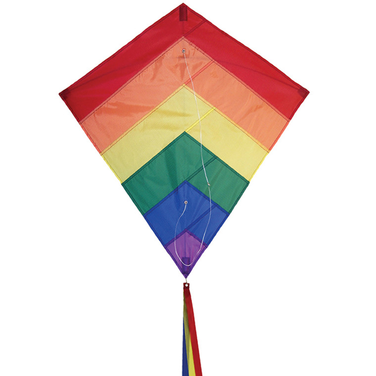 Diamond - 30" Rainbow Overlay Kite