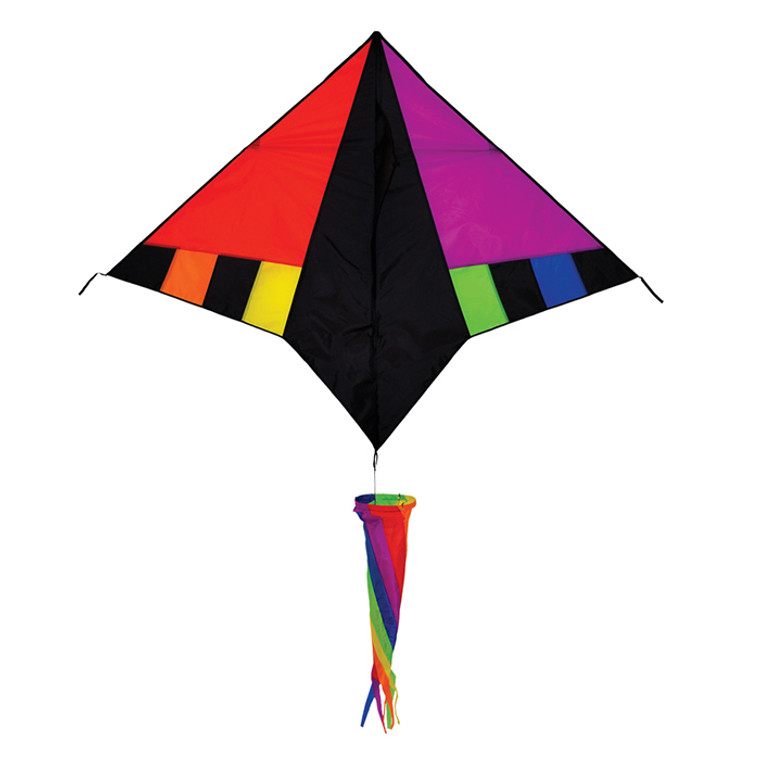 Twister Delta - 60" Rainbow Zephyr Kite