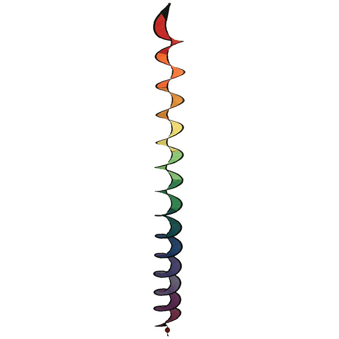 48-inch Rainbow Thin Curlie Wind Spinner - Kite Garden