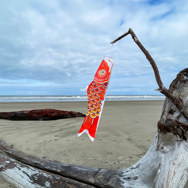 36-inch Orange Koi Windsock