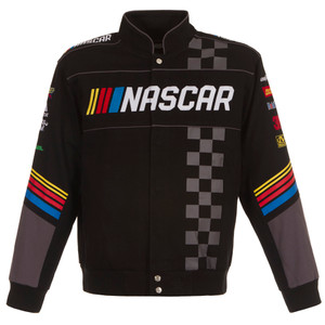 Nascar Generic JH Design Black Uniform Full-Snap Jacket Nascar Generic JH Design Black Uniform Full-Snap Jacket