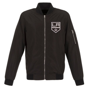 Los Angeles Kings JH Design Lightweight Nylon Bomber Jacket – Black Los Angeles Kings JH Design Lightweight Nylon Bomber Jacket – Black