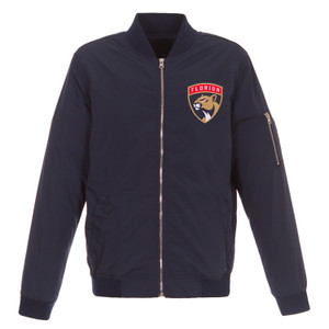 Florida Panthers JH Design Lightweight Nylon Bomber Jacket – Navy Florida Panthers JH Design Lightweight Nylon Bomber Jacket – Navy