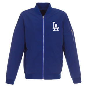 Los Angeles Dodgers JH Design Lightweight Nylon Bomber Jacket – Royal Los Angeles Dodgers JH Design Lightweight Nylon Bomber Jacket – Royal