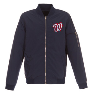 Washington Nationals JH Design Lightweight Nylon Bomber Jacket – Navy Washington Nationals JH Design Lightweight Nylon Bomber Jacket – Navy