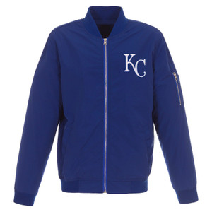 Kansas City Royals JH Design Lightweight Nylon Bomber Jacket – Royal Kansas City Royals JH Design Lightweight Nylon Bomber Jacket – Royal