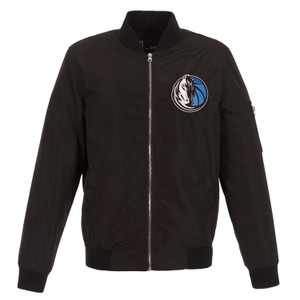 Dallas Mavericks JH Design Lightweight Nylon Bomber Jacket – Black Dallas Mavericks JH Design Lightweight Nylon Bomber Jacket – Black