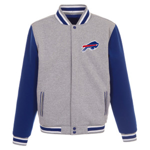 Buffalo Bills Two Tone Reversible Fleece Jacket - Gray/Royal Buffalo Bills Two Tone Reversible Fleece Jacket - Gray/Royal