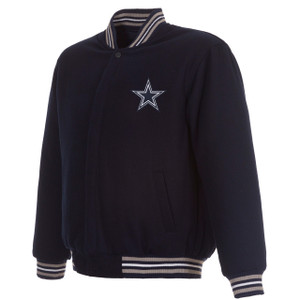 Dallas Cowboys JH Design Reversible Wool Jacket Navy Dallas Cowboys JH Design Reversible Wool Jacket Navy