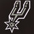 San Antonio Spurs Reversible Fleece Jacket with Faux Leather Sleeves – Black/White by JH Design