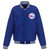 Philadelphia 76ers  Reversible Fleece Jacket with Faux Leather Sleeves – Royal/White by JH Design